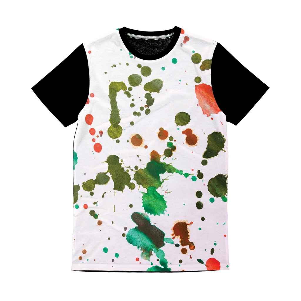 Colour Drops Classic Sublimation Panel T-Shirt