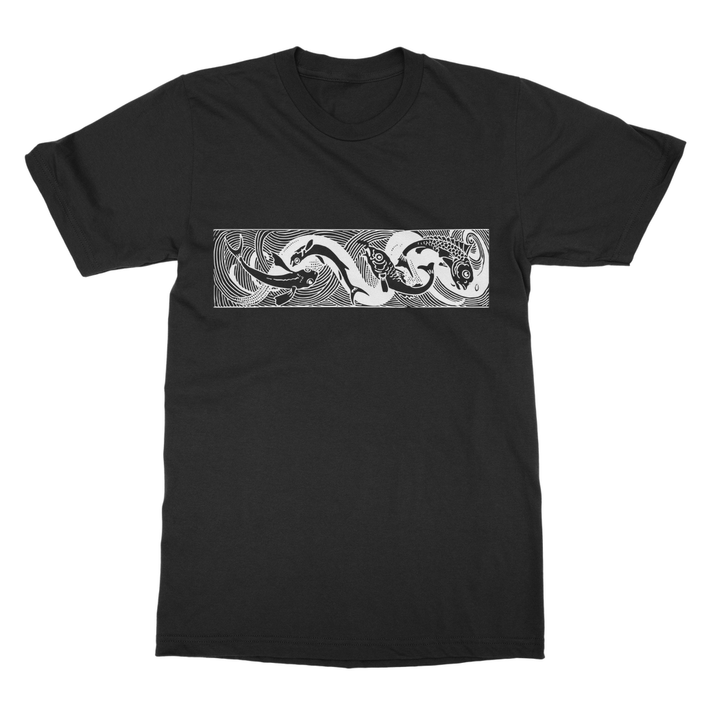 Waves and Fishes Casual T-Shirt - Trendway