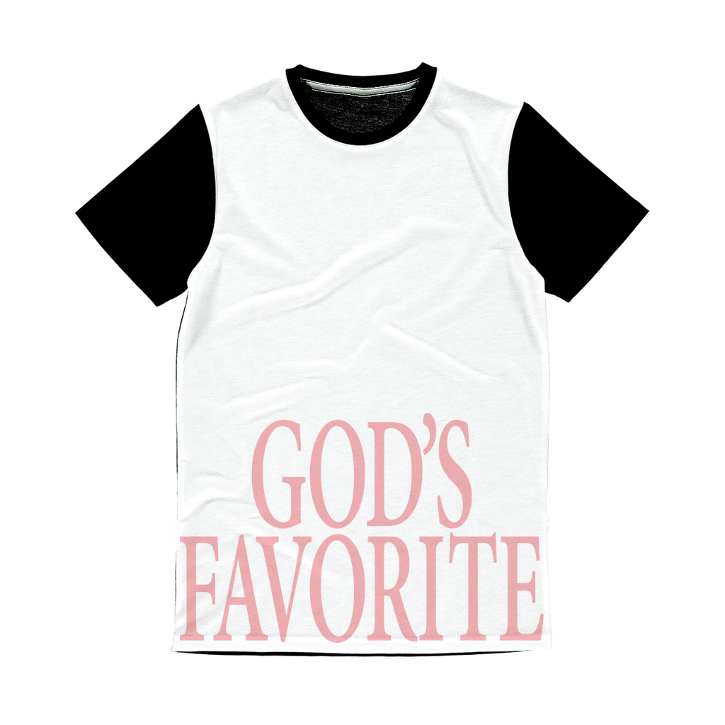 God's Favorite Classic Sublimation Panel T-Shirt