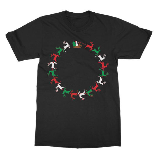 Santa Claus Circle Casual T-Shirt