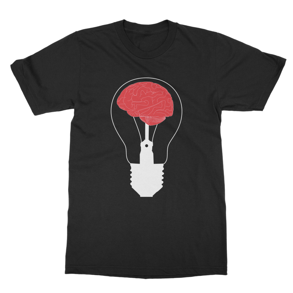 Brain Bulb Casual T-Shirt - Trendway